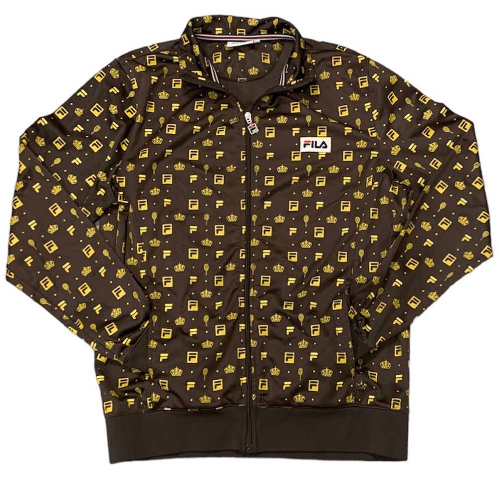 COPY - Fila x Urban Outfitters monogrammed track suit jacket.